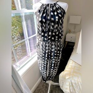 Parker  Black Silk Jumpsuit